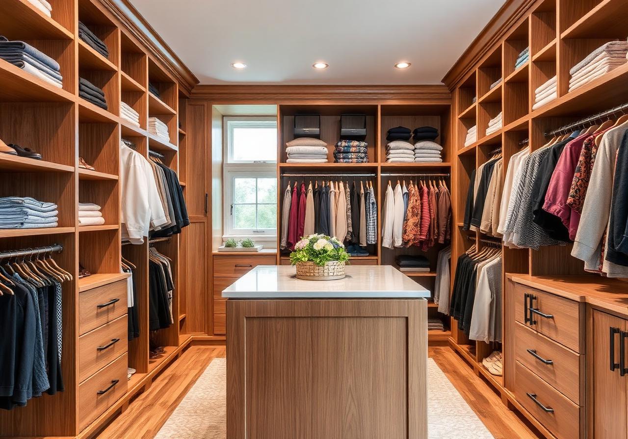 Custom walk-in closet build